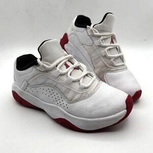 Jordan Boys Low Top Sneakers White Red Black Size Boys 4 Y  Athletic Basketball